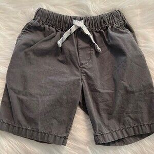 Carters Gray Drawstring Chino Shorts Boys Size 4T